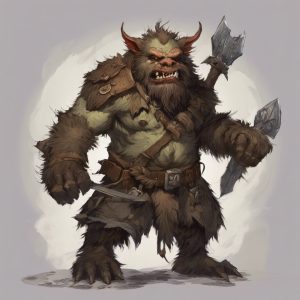 Bugbear with weapons